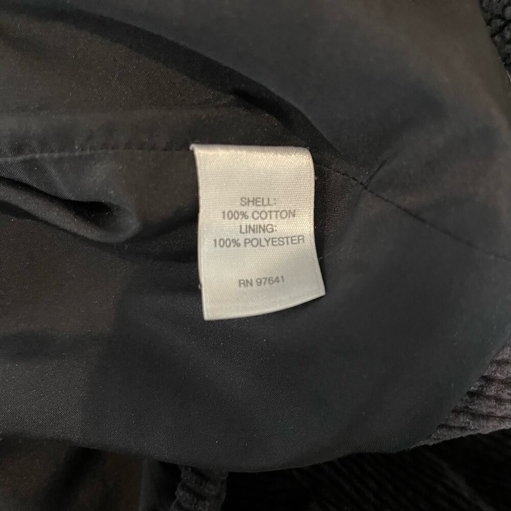J. Jill Heritage Tumbled Cord Jacket Women's Size XL Black Washed 100% Cotton - Picture 10 of 10